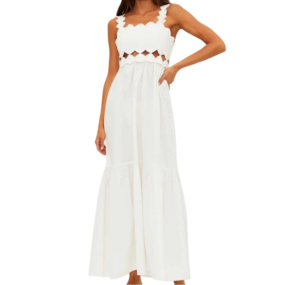 Beach Riot White Maxi Dress